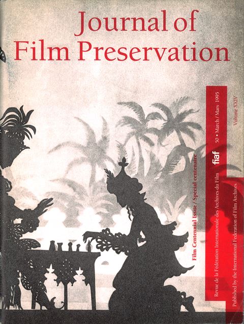 Calaméo - JOURNAL OF FILM PRESERVATION #106, APRIL 2022