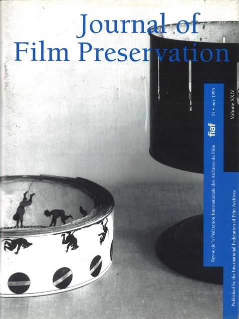 Calaméo - JOURNAL OF FILM PRESERVATION #106, APRIL 2022